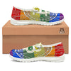 Bitocin LGBT Flag Print White Loafers-grizzshop