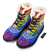 Bitocin LGBT Flag Print Winter Boots-grizzshop