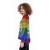 Bitocin LGBT Flag Print Women's Long Sleeve Shirts-grizzshop