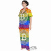 Bitocin LGBT Flag Print Women's Pajamas Set-grizzshop