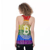 Bitocin LGBT Flag Print Women's Racerback Tank Top-grizzshop