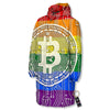 Bitocin LGBT Flag Print Long Down Jacket-grizzshop