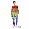 Bitocin LGBT Flag Print Men's Jumpsuit-grizzshop