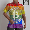 Bitocin LGBT Flag Print Untucked Shirts-grizzshop