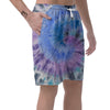 Black And Blue Tie Dye Men's Shorts-grizzshop