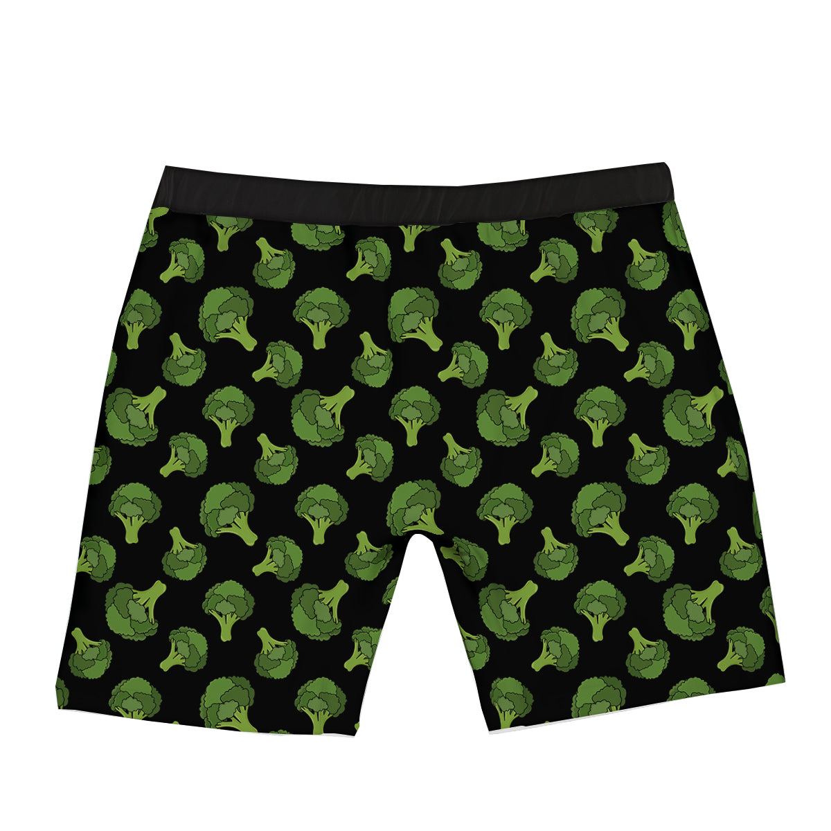 Black And Broccoli Print Pattern Boxer Briefs-grizzshop