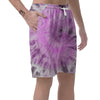 Black And Purple Tie Dye Men's Shorts-grizzshop