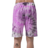 Black And Purple Tie Dye Men's Shorts-grizzshop