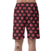 Black And Red Polka Dot Men's Shorts-grizzshop