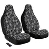 Black And White Chinese Tiger Print Pattern Car Seat Covers-grizzshop