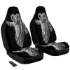 Black And White Demon Goat Print Car Seat Covers-grizzshop