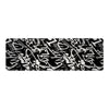 Black And White Graffiti Doodle Text Print Thin Yoga Mat-grizzshop