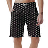 Black And White Polka Dot Men's Shorts-grizzshop