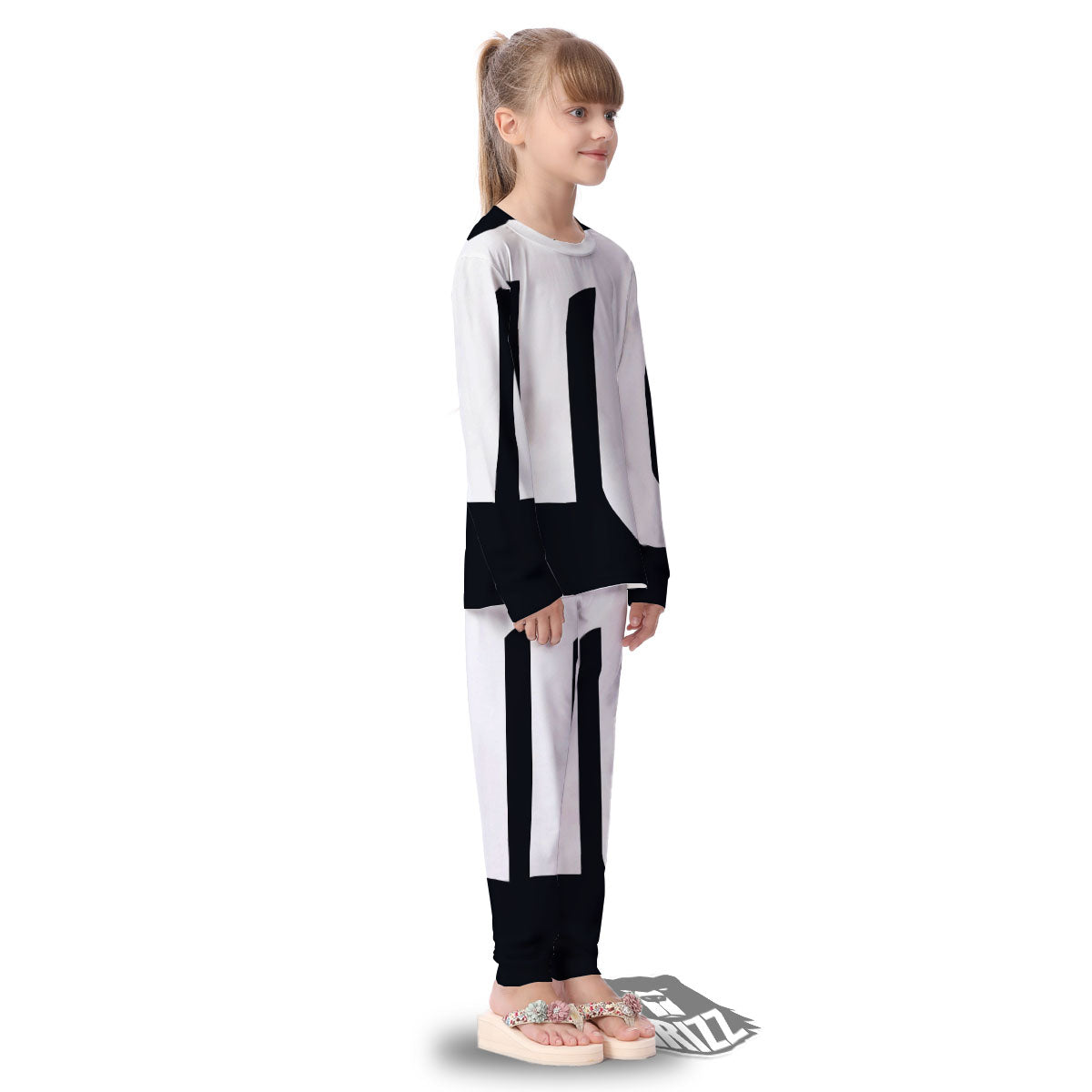 Black And White Scorpio Sign Print Kid's Pajamas-grizzshop