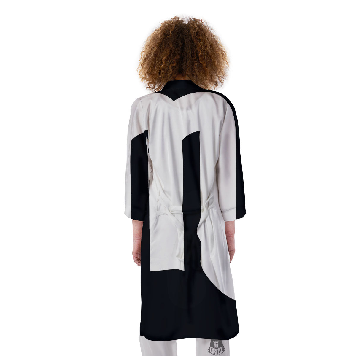 Black And White Scorpio Sign Print Kimono-grizzshop