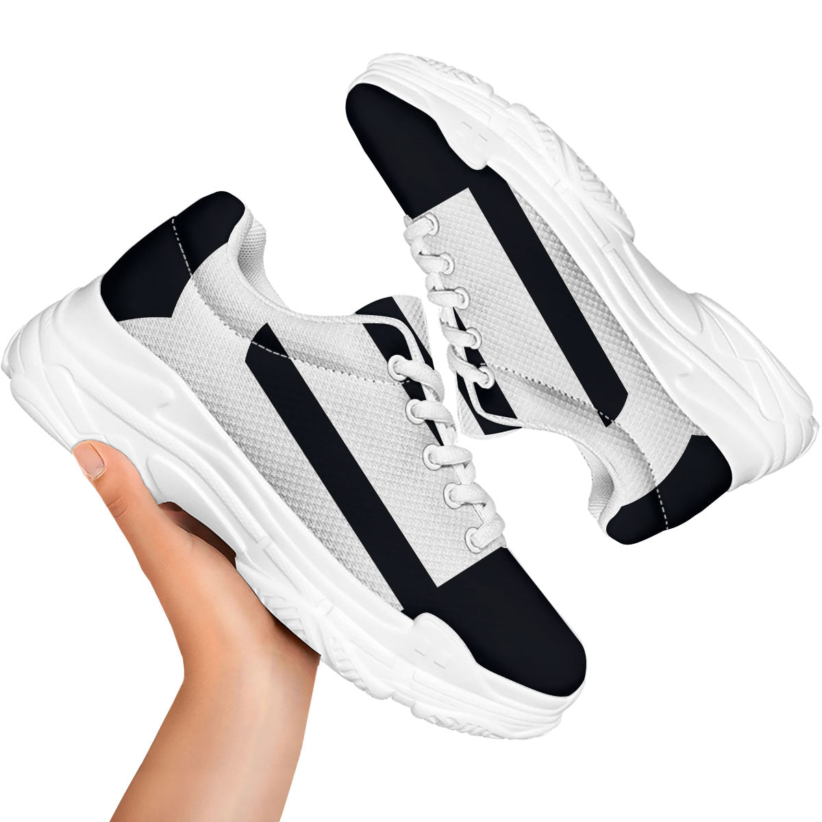 Black And White Scorpio Sign Print White Chunky Shoes-grizzshop