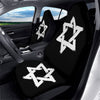 Black And White Star of David Print Car Seat Covers-grizzshop