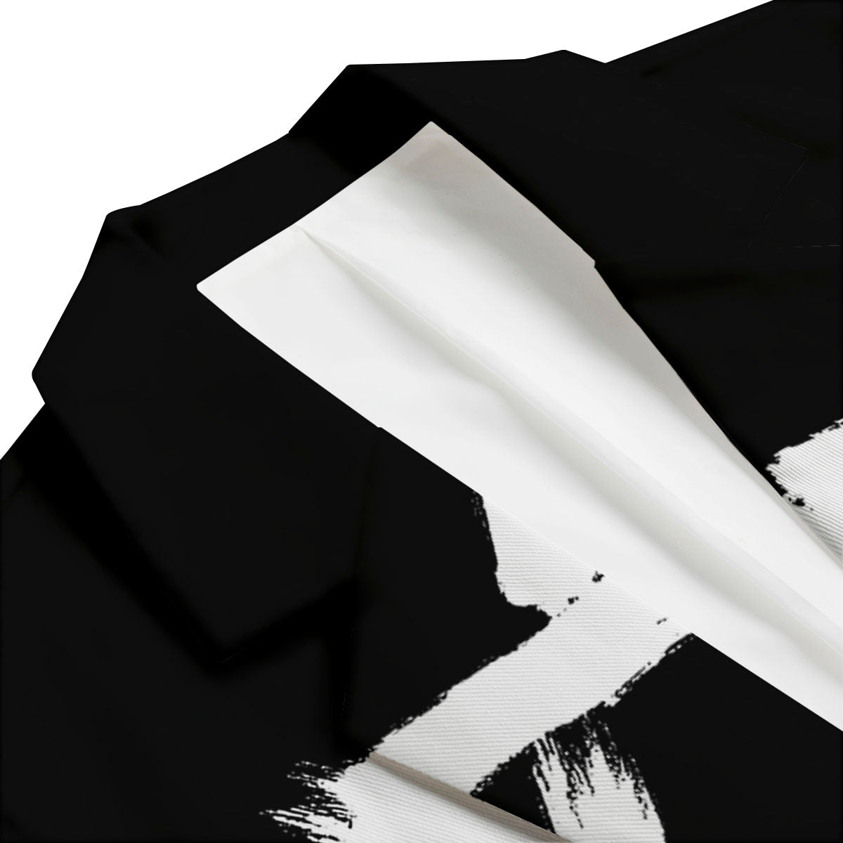 Black And White Star of David Print Men's Blazer-grizzshop