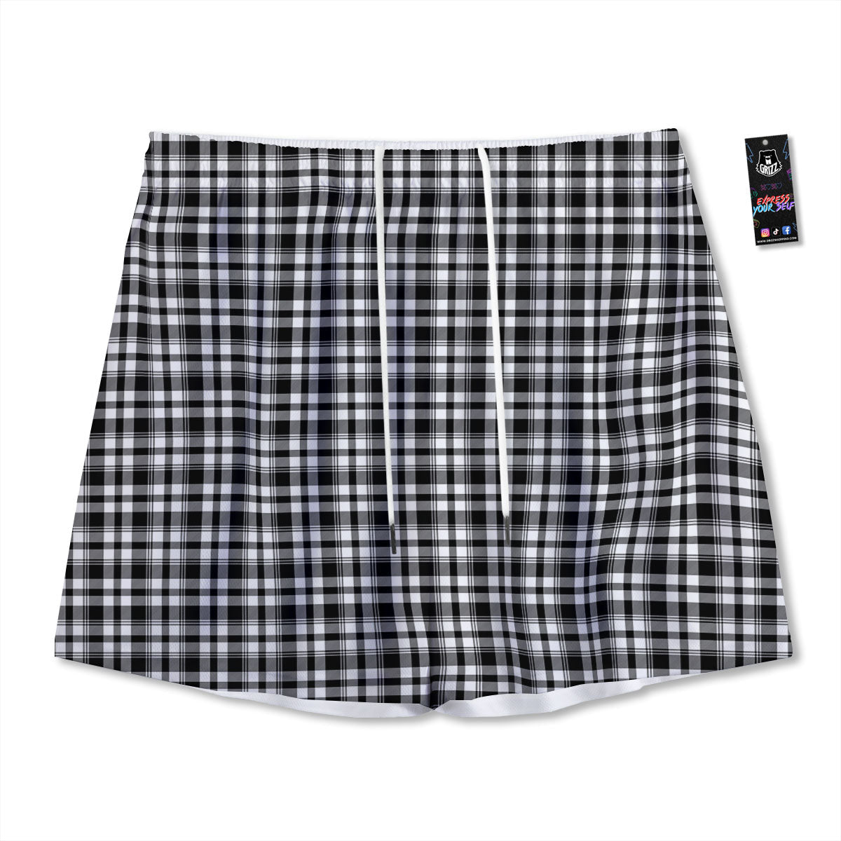 Carp Koi Fish Gold Print Mesh Shorts