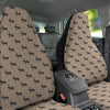 Black Ant Print Pattern Car Seat Covers-grizzshop