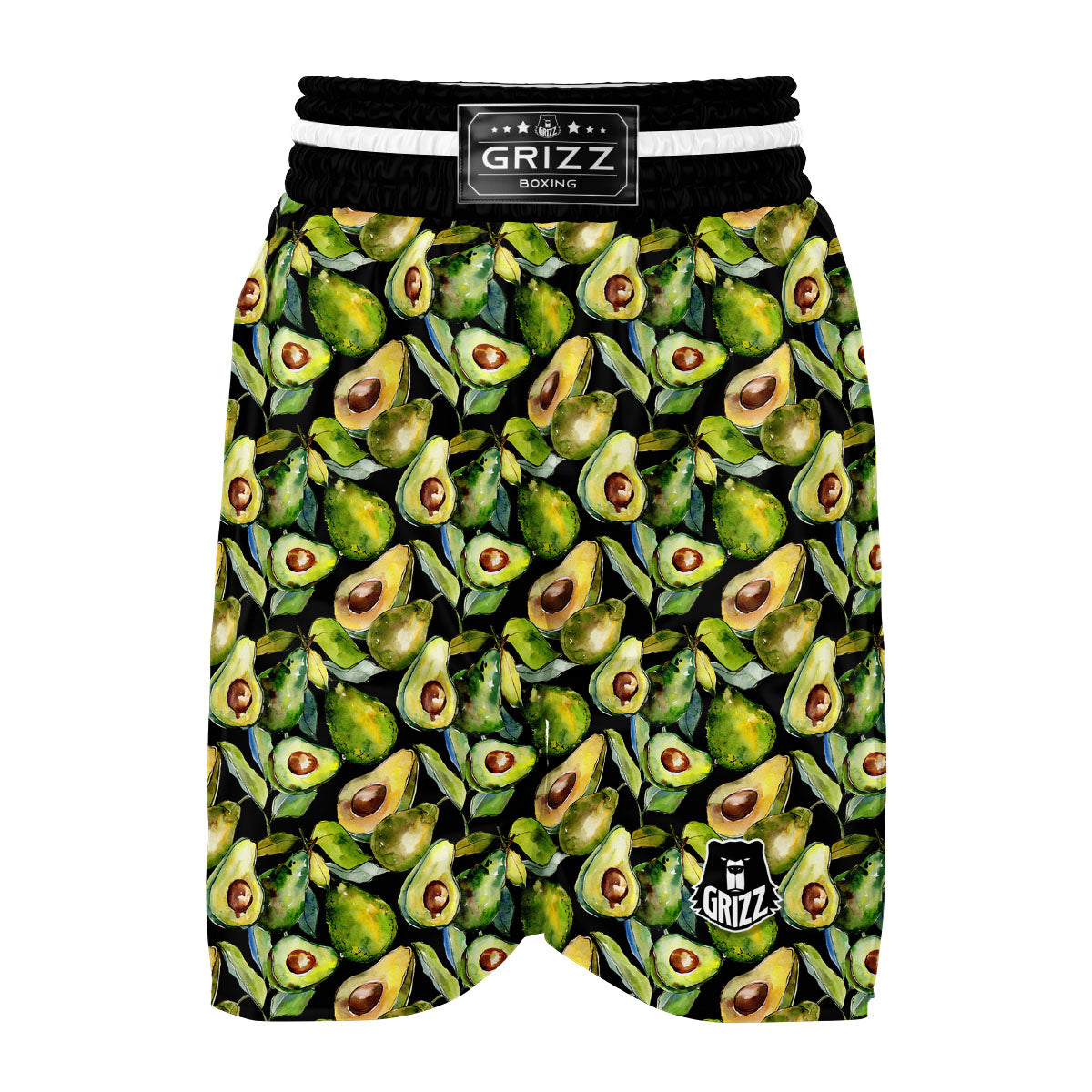 Black Avocado Boxing Shorts-grizzshop