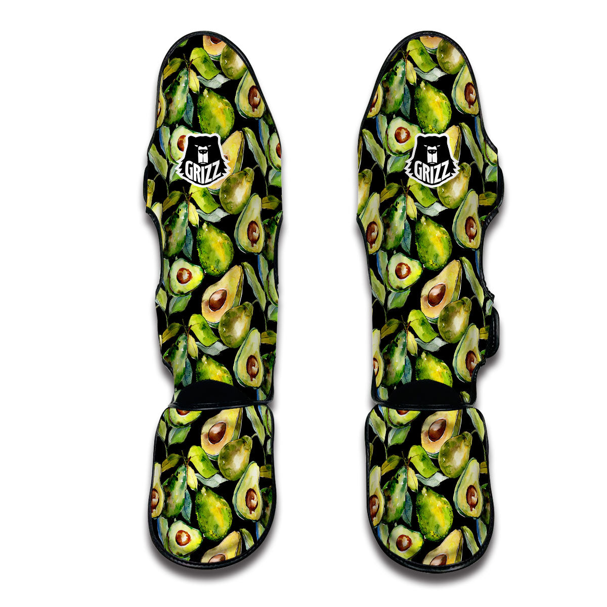 Black Avocado Muay Thai Shin Guards-grizzshop