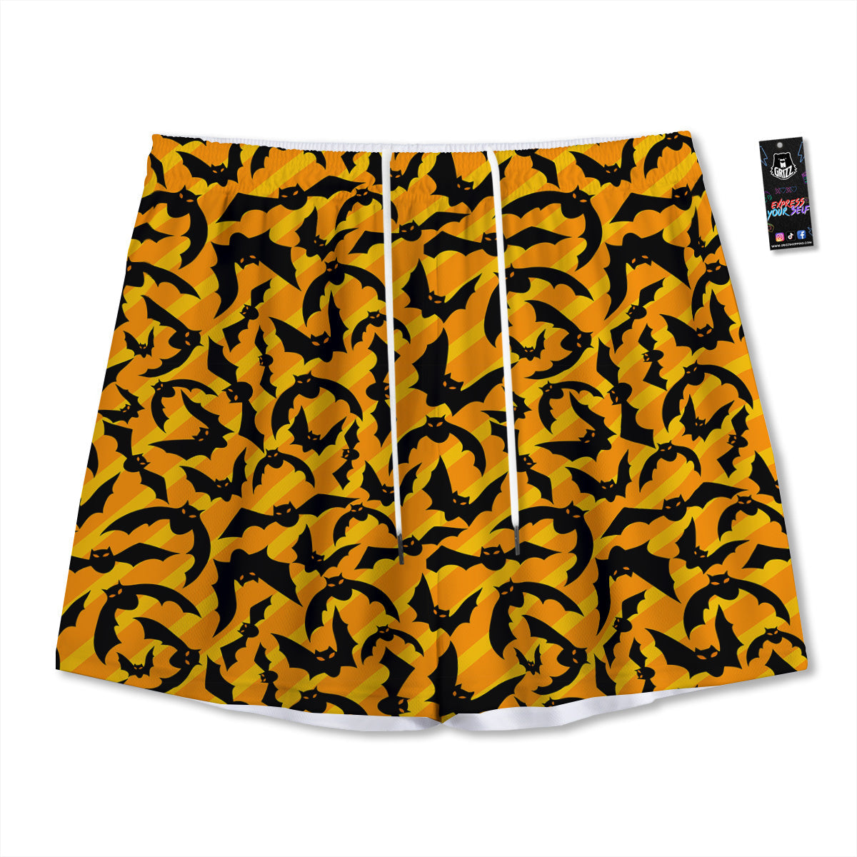 Christmas Defocused Lights Print Mesh Shorts