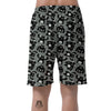 Black Bigfoot Pattern Print Men's Shorts-grizzshop