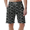 Black Bigfoot Pattern Print Men's Shorts-grizzshop