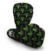 Black Broccoli Print Boxing Gloves-grizzshop