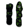 Black Broccoli Print Muay Thai Shin Guards-grizzshop