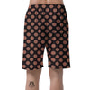 Black Brown Polka Dot Men's Shorts-grizzshop