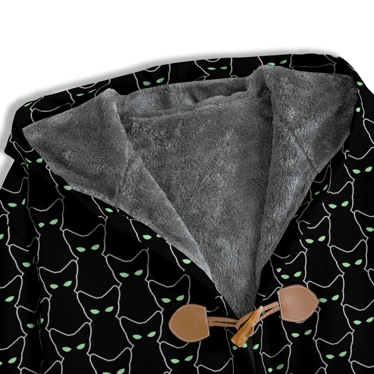 Black Cat Alien Print Pattern Men's Windbreaker Jacket-grizzshop