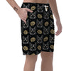 Black Cat Gothic Witch Men's Shorts-grizzshop