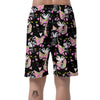 Black Cat Pattern Print Men's Shorts-grizzshop