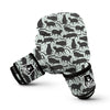 Black Cat Print Pattern Boxing Gloves-grizzshop