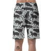 Black Cat Print Pattern Men's Shorts-grizzshop