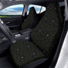 Black Cats Eyes Yellow Print Pattern Car Seat Covers-grizzshop