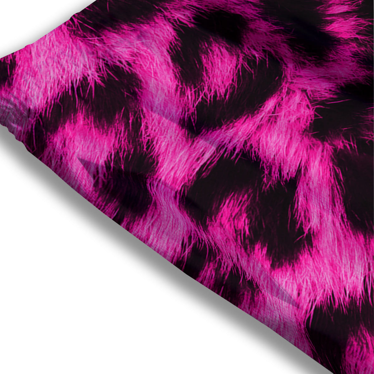 Black Cheetah And Hot Pink Print Mesh Shorts