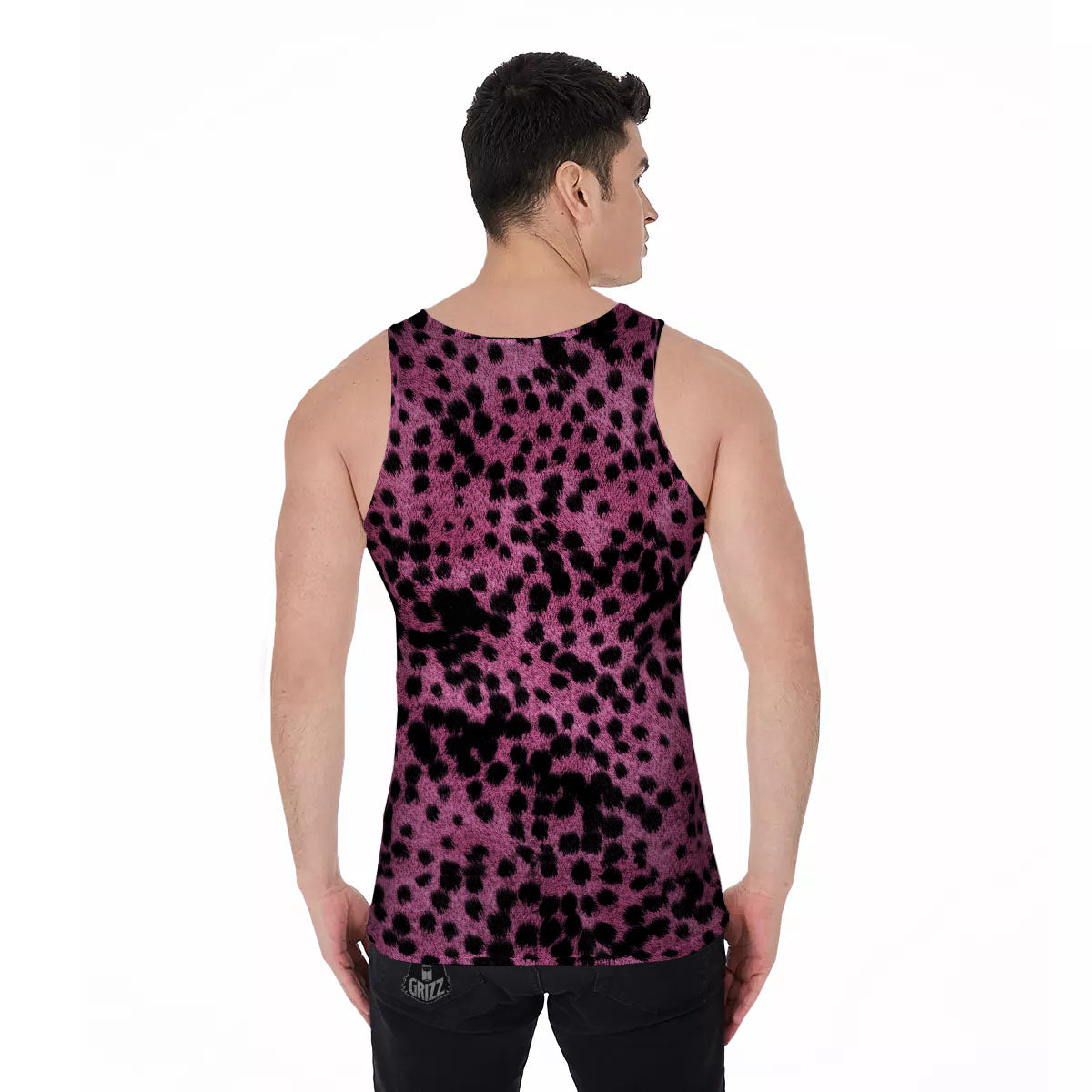 purple cheetah tank top