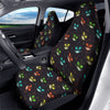 Black Cheshire Cat Print Pattern Car Seat Covers-grizzshop