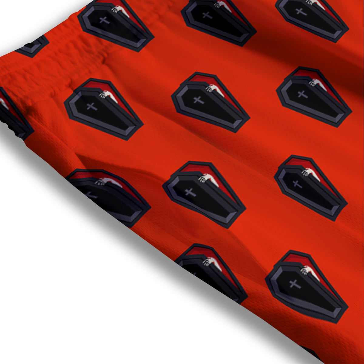 Clown Halloween Print Mesh Shorts