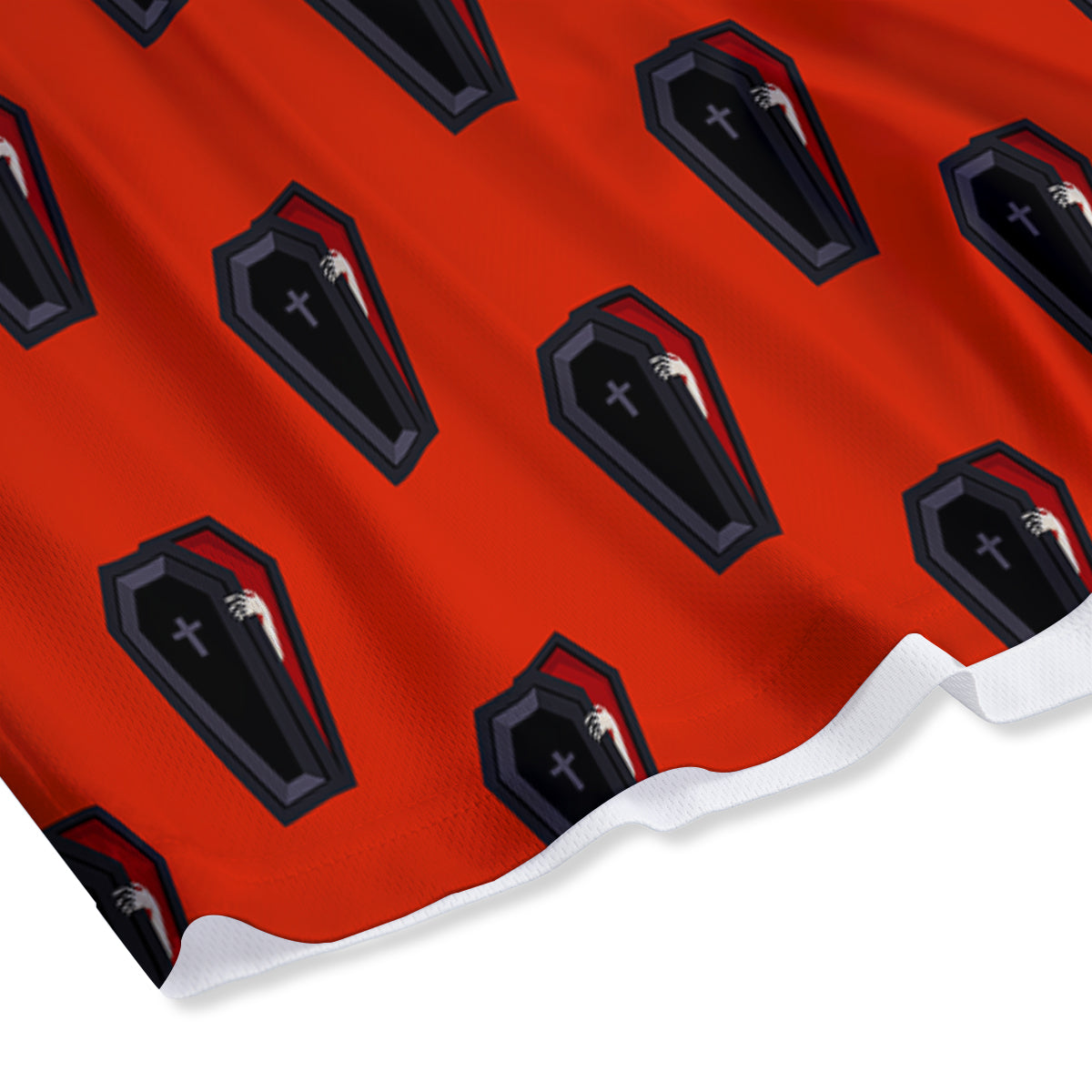 Clown Halloween Print Mesh Shorts