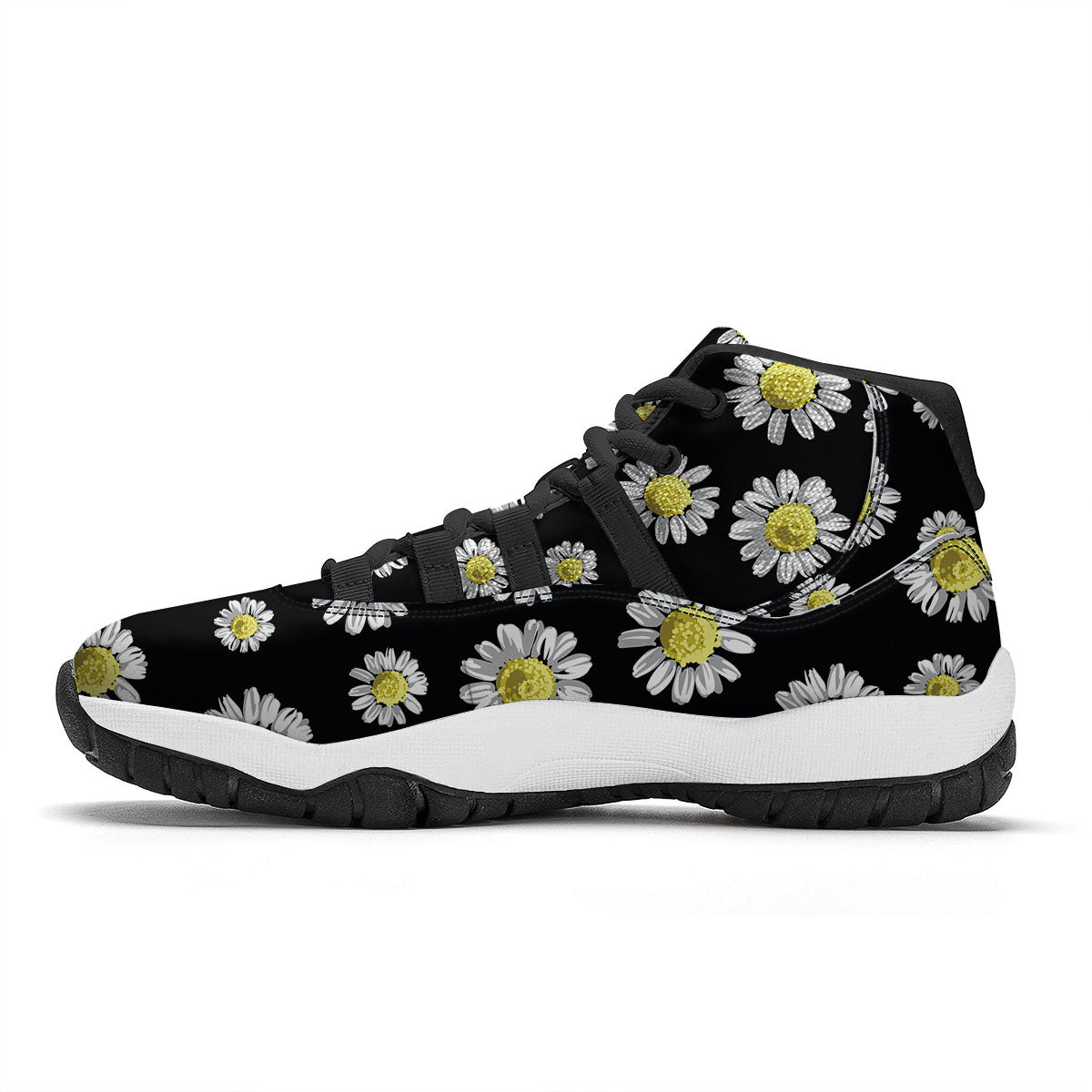 Black Daisy Black Bball Shoes-grizzshop