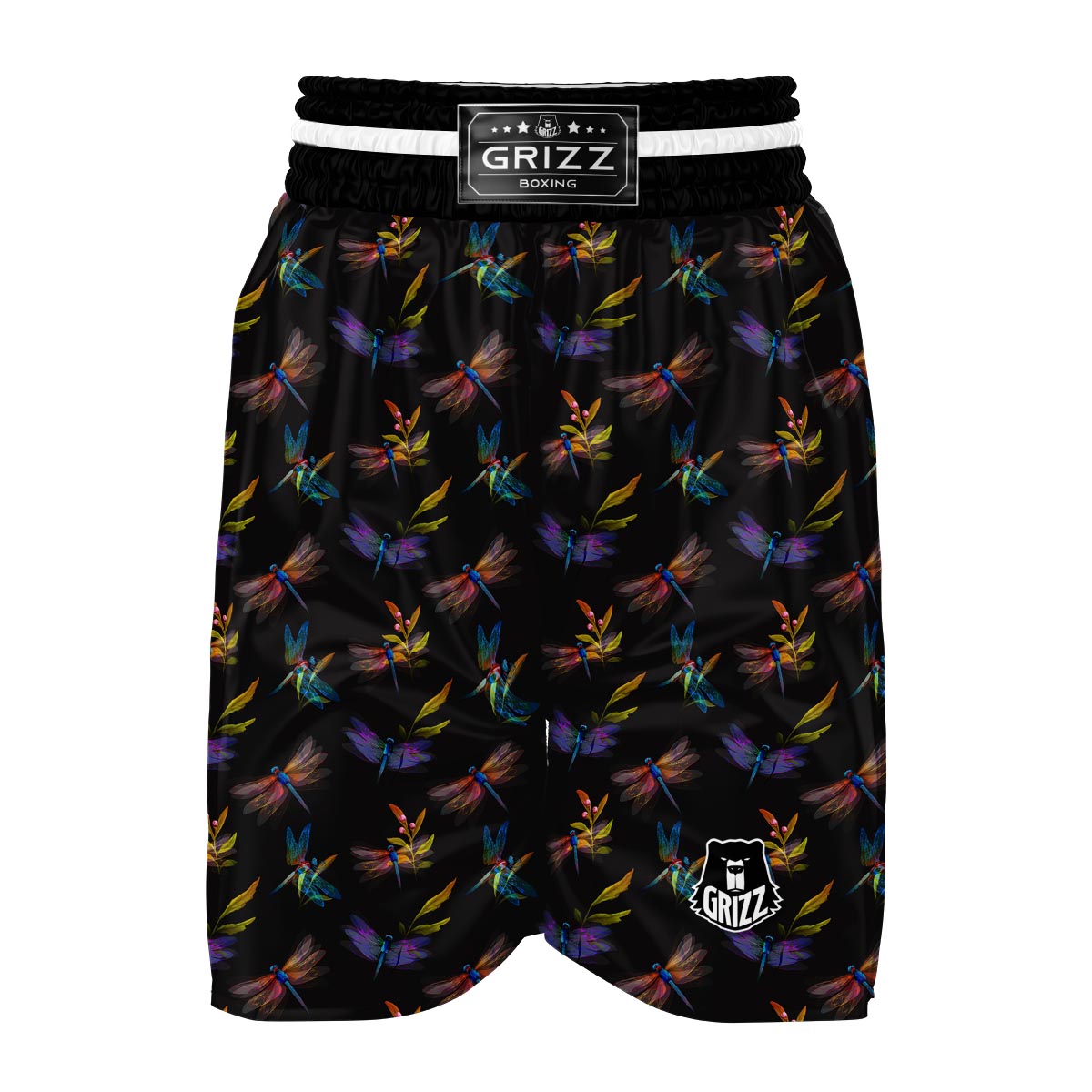 Black Dragonfly Boxing Shorts-grizzshop