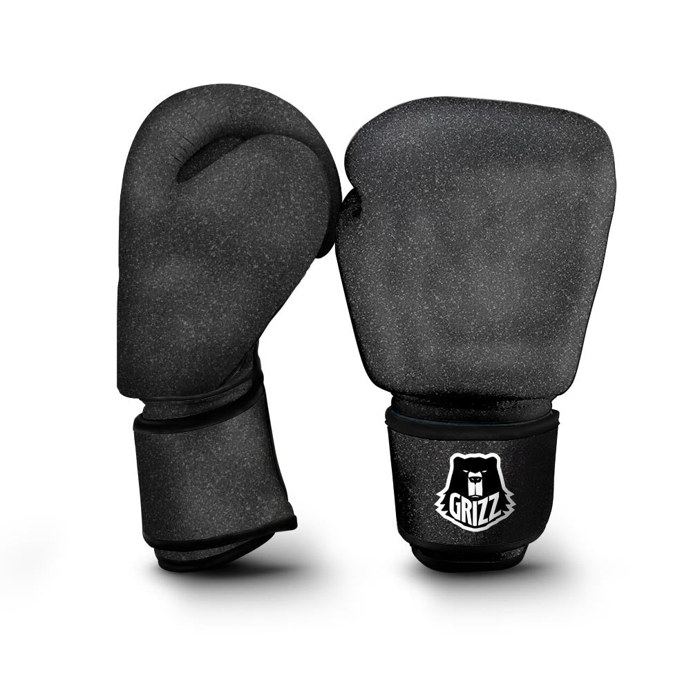 Black Glitter Artwork Print Boxing Gloves-grizzshop