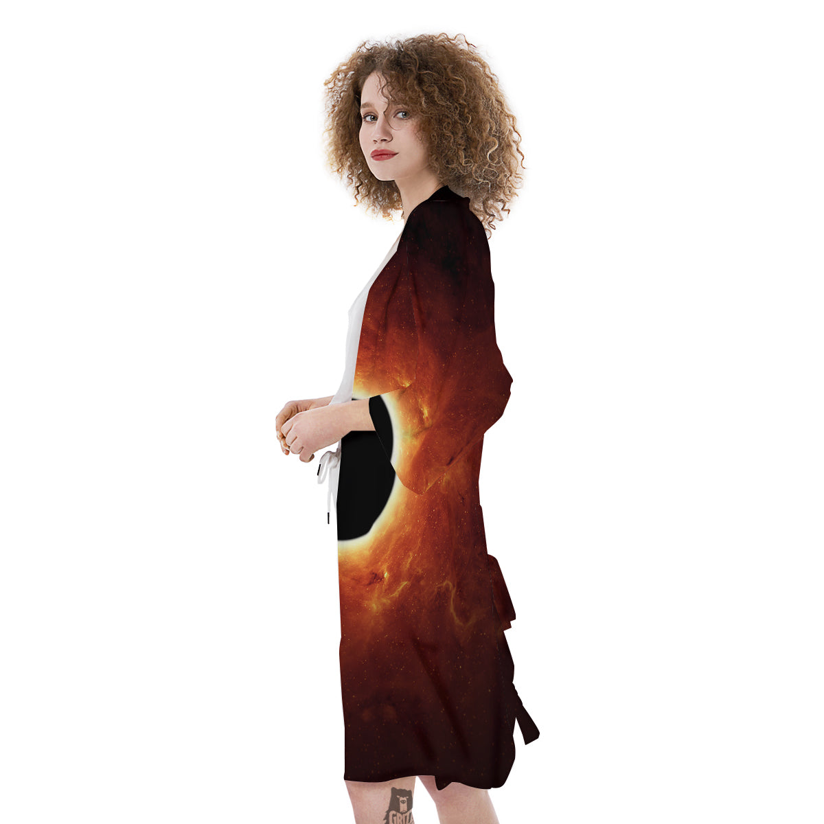 Black Hole Scientific Print Kimono-grizzshop