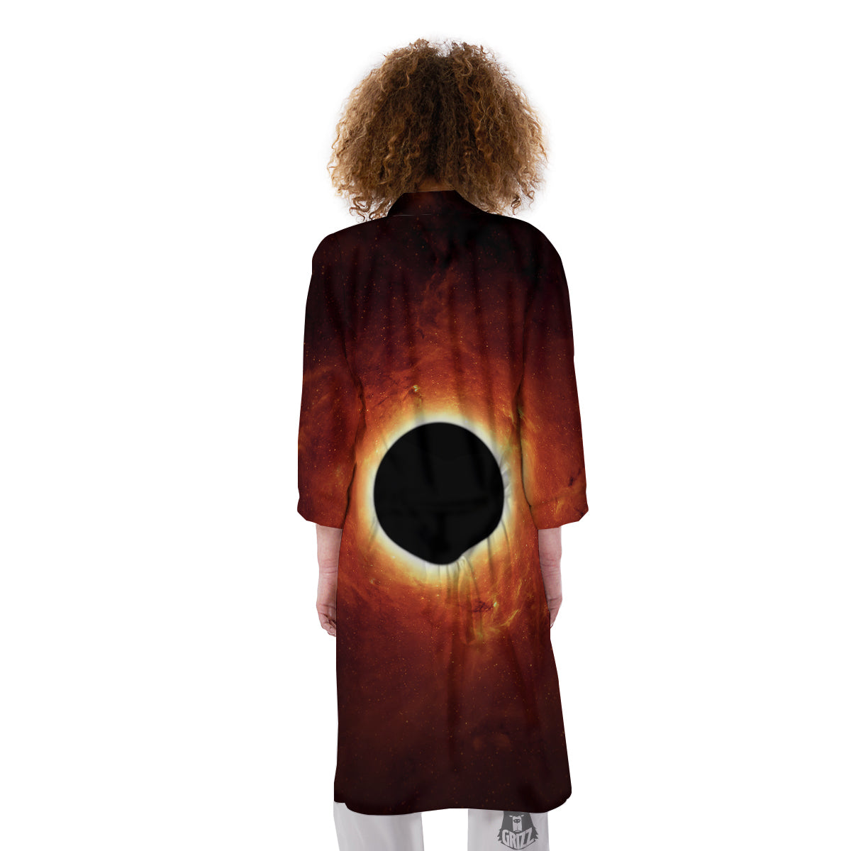 Black Hole Scientific Print Kimono-grizzshop