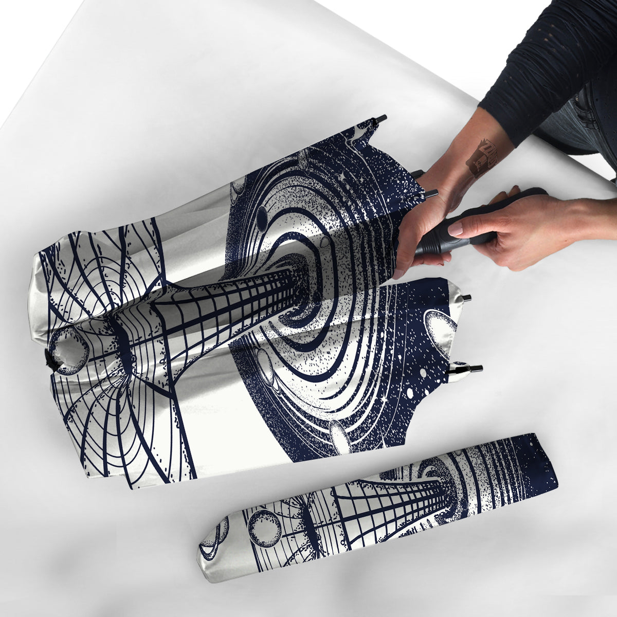 Black Hole Tattoo Print Umbrella-grizzshop