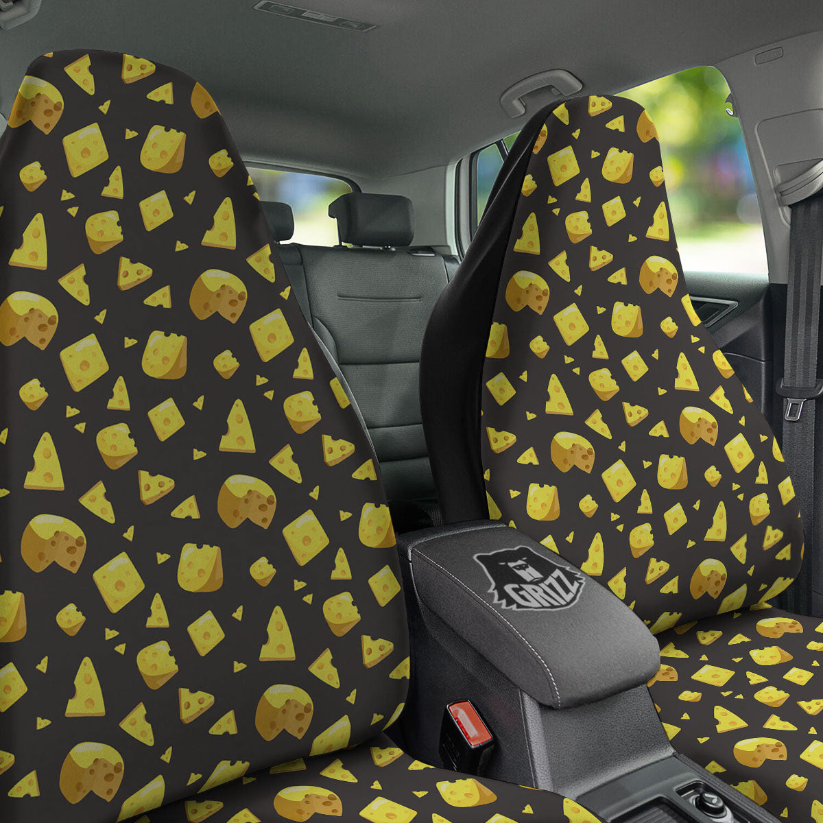 Black Holes And Cheese Print Pattern Car Seat Covers-grizzshop